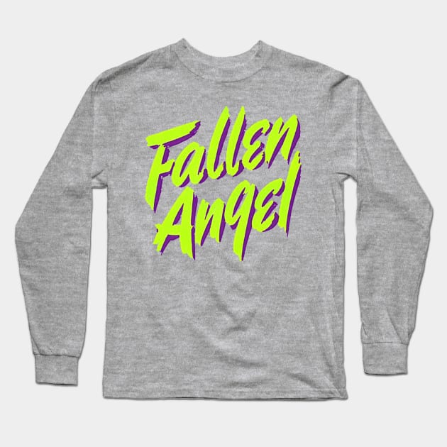 Fallen Angel - sci-fi colouring Long Sleeve T-Shirt by BrownWoodRobot